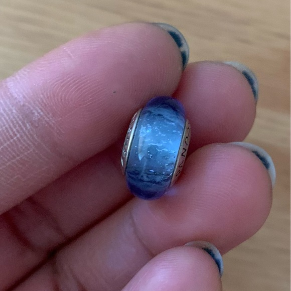 Retired Pandora Cinderella's Signature Blue Murano
Glass Disney Princess Charm - Picture 4 of 10